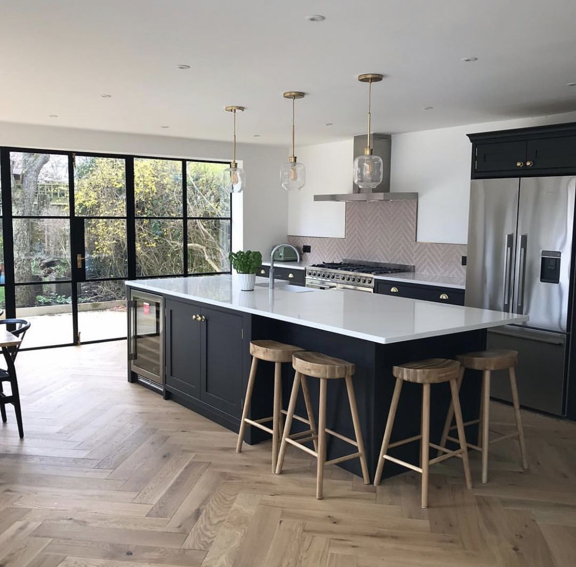Open-plan kitchen