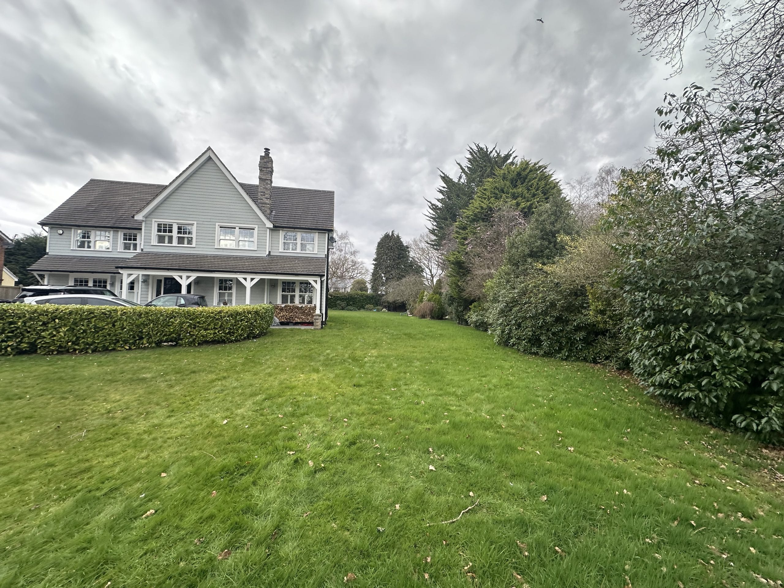 Danbury: existing garage and plot
