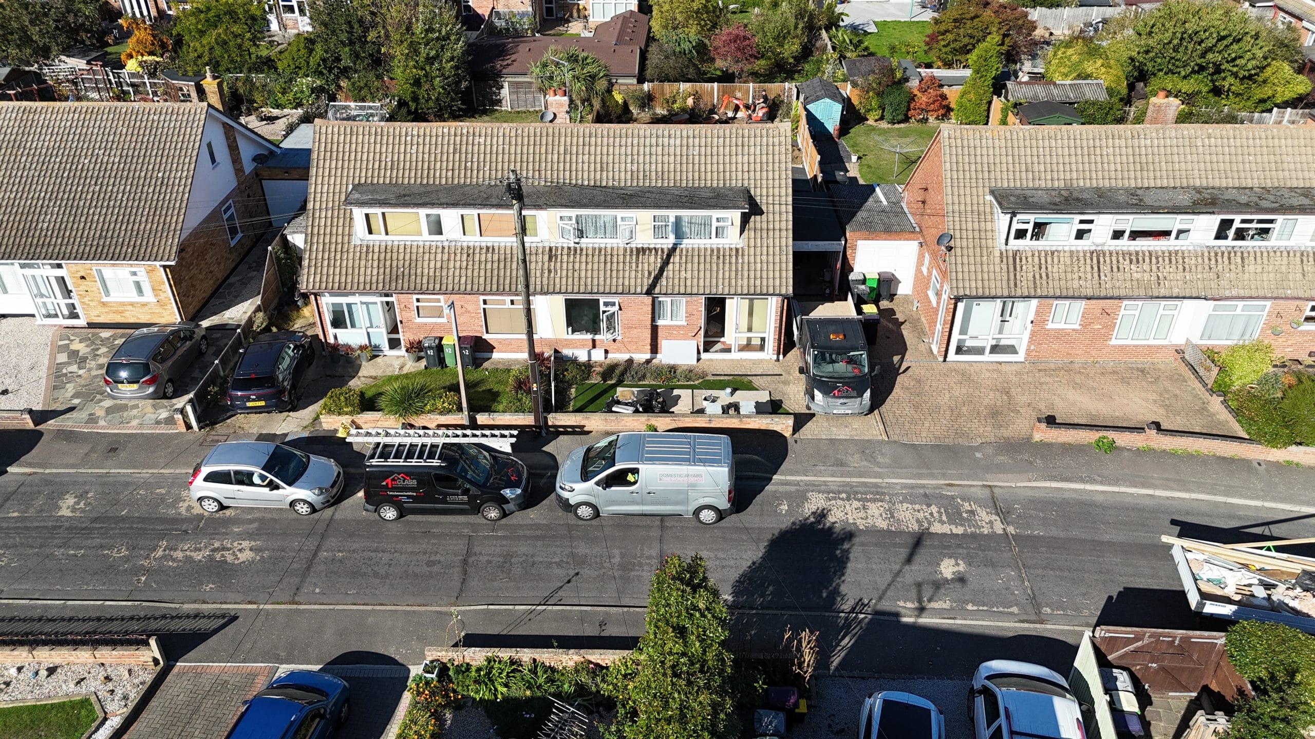 Larkfield Close: street context from above