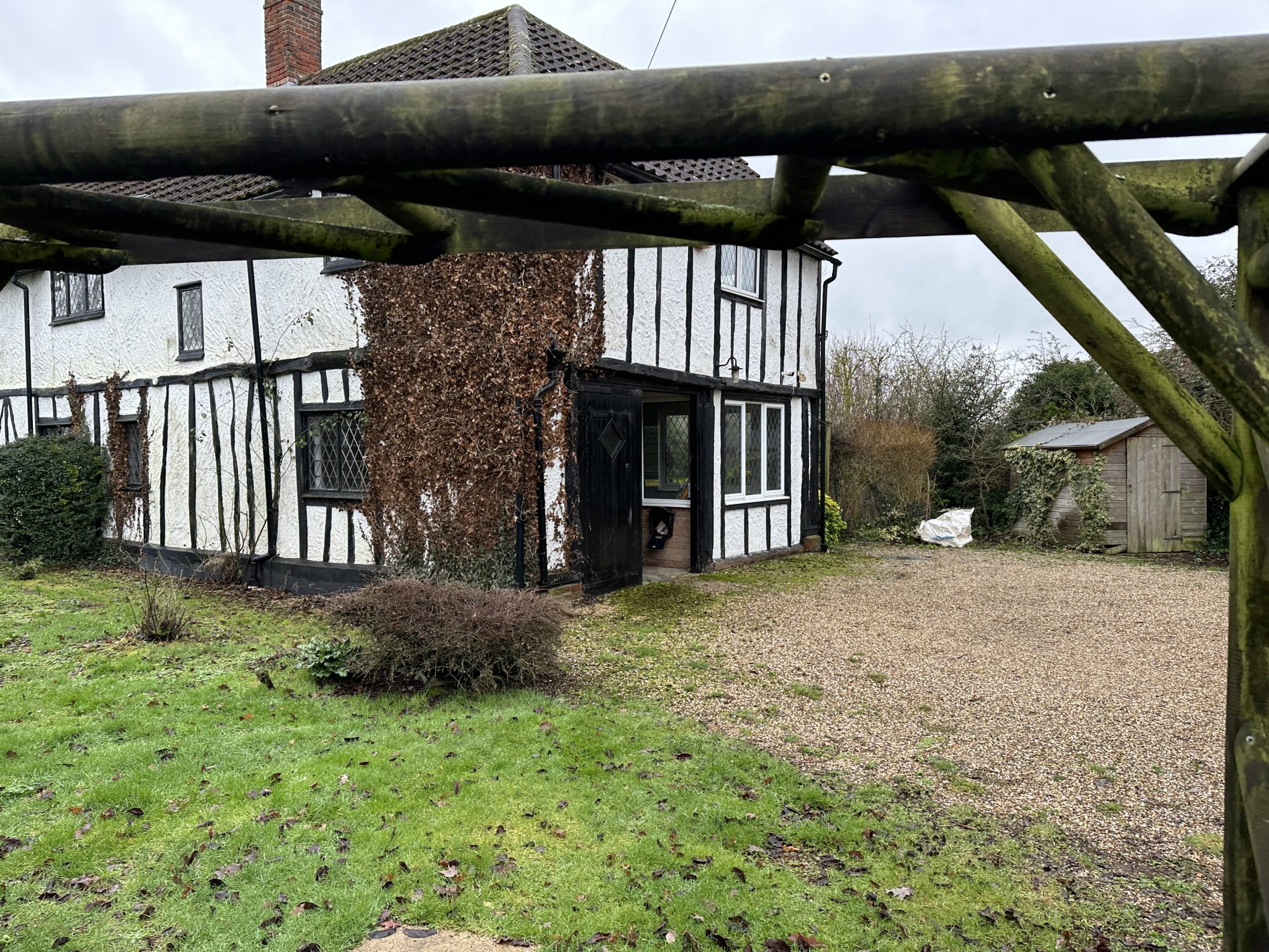 Long Barn: courtyard aspect