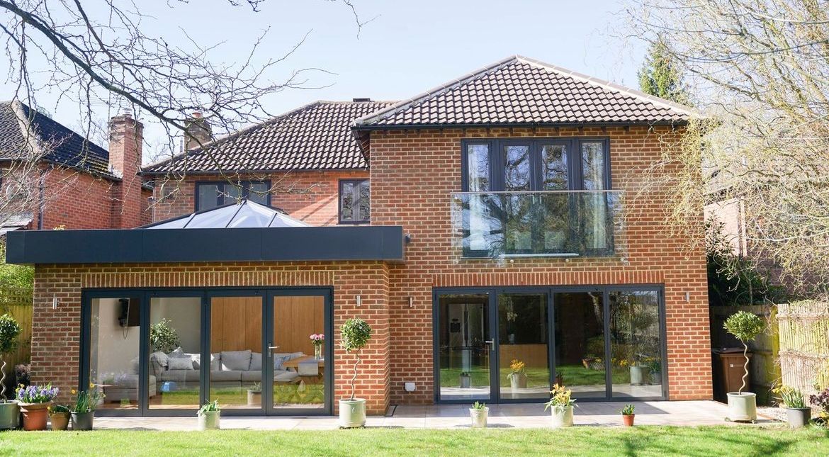 Two-storey rear extension, roof lantern over the single-storey element. Chelmsford, Essex